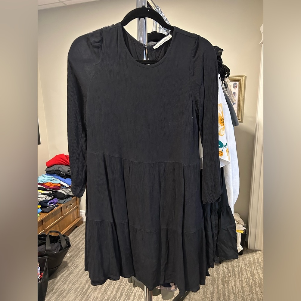 Abercrombie and Fitch tiered long sleeve mini dress